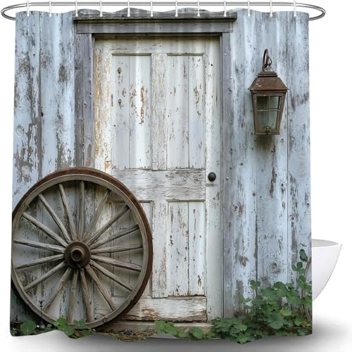 Duschvorhang 240x200 Anti-Schimmel Retro-Bauernhaus Duschvorhänge Wasserdicht Waschbar Polyester Textil Badevorhang Rustikaler Landhausstil 3D Shower Curtain A/5360 Duschvorhang 240x200 Anti-Schimmel Retro-Bauernhaus Duschvorhänge Wasserdicht Waschbar Polyester Textil Badevorhang Rustikaler Landhausstil 3D Shower Curtain A/5360 von Generic