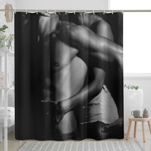 Duschvorhang 240x200 Anti-Schimmel Sexy Duschvorhänge Wasserdicht Waschbar Polyester Textil Badevorhang Paar 3D Shower Curtain A/7241 Duschvorhang 240x200 Anti-Schimmel Sexy Duschvorhänge Wasserdicht Waschbar Polyester Textil Badevorhang Paar 3D Shower Curtain A/7241 von Generic