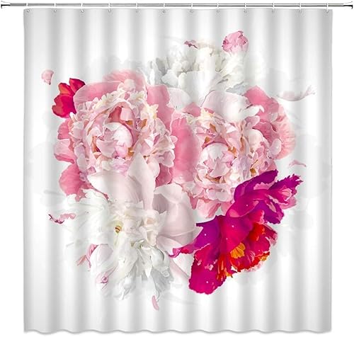 Duschvorhang 240x200 cm Pfingstrose Duschvorhänge 3D Blumen Shower Curtains Textil Anti Schimmel Wasserdicht Dusch Vorhang für Badewanne Polyester Stoff Waschbar Bad Vorhang mit 12 Haken E1128 Duschvorhang 240x200 cm Pfingstrose Duschvorhänge 3D Blumen Shower Curtains Textil Anti Schimmel Wasserdicht Dusch Vorhang für Badewanne Polyester Stoff Waschbar Bad Vorhang mit 12 Haken E1128 von Generic