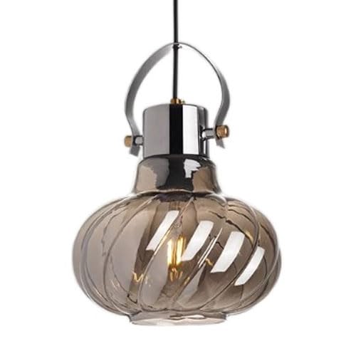 E27-Lichtquelle Einkopf-Kronleuchter, Pendelleuchte mit Glaslampenschirm und kreativer Persönlichkeit, Unterputz-Installationslampen, Hängeleuchte zur ation der Veranda im Esszimmer von Generic