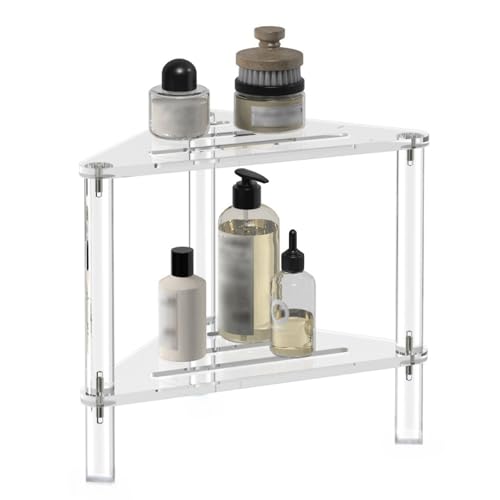 Eck-Duschhocker aus Acryl - Stabiler rutschfester Duschablage, robuster Badesessel mit Ablage, transparentes Design für Badezimmer, Wohnzimmer, Schlafzimmer Eck-Duschhocker aus Acryl - Stabiler rutschfester Duschablage, robuster Badesessel mit Ablage, transparentes Design für Badezimmer, Wohnzimmer, Schlafzimmer von Generic