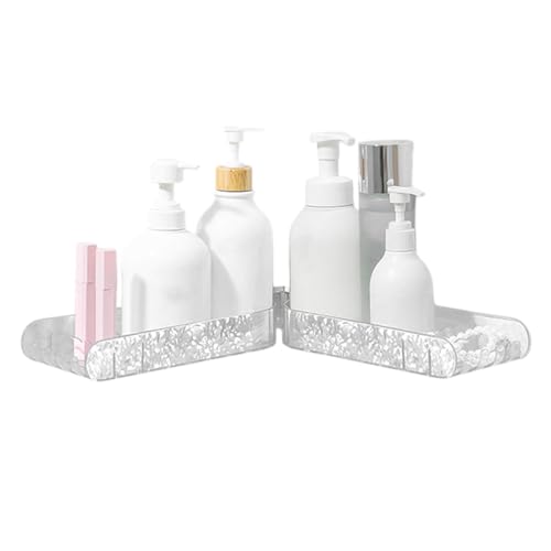 Eck-Duschregal - Dusch-Organizer Wasserdicht - Wiederverwendbare Klebe-Duschablage Eckregal für Badezimmer Wohnzimmer Küche - Selbstklebendes Duschregal für Dusche von Generic