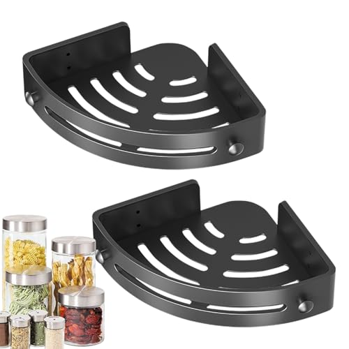 Eckhalterung für Duschecken, Eckregal, Wand-Dreieck, ohne Bohren, wasserdicht, Rust Iprovable, schnelle Installation, Eckregal für die Organisatoren von Generic