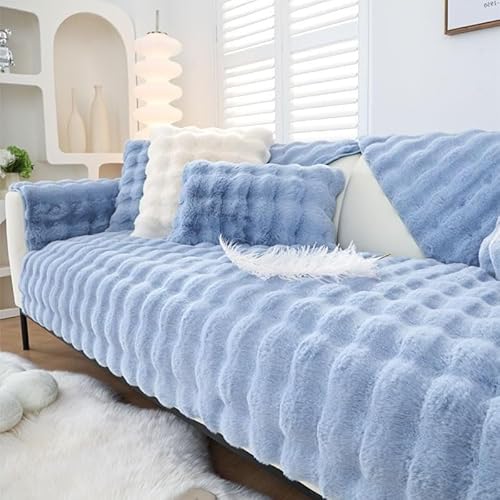 Ecksofa-Bezüge aus Plüsch in L-Form für 1/2/3/4-Sitzer, Rutschfester Sofaschutz für Hunde, universell einsetzbar, 90 x 160 cm, Hellgrau Ecksofa-Bezüge aus Plüsch in L-Form für 1/2/3/4-Sitzer, Rutschfester Sofaschutz für Hunde, universell einsetzbar, 90 x 160 cm, Hellgrau von Generic