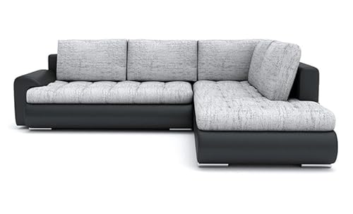 Ecksofa Tokio V mit Schlaffunktion! Best Schlafsofa. Eckcouch Bettkasten. Couch Wohnzimmer Polstermöbel. Möbel Schlaffunktion. Schlafsofa (LAWA 09 + Soft 11 RECHTS), 200x75x230 von Generic