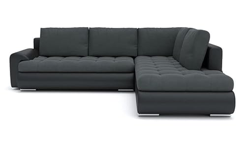 Wohnlandschaft Tokio V mit Schlaffunktion! Best Wohnlandschaft! Eckcouch mit Bettkasten! HIT! (Jasmine 96 + Soft 11 RECHTS) von Generic
