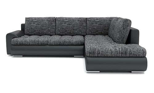 Ecksofa Tokio V mit Schlaffunktion! Best Schlafsofa. Eckcouch mit Bettkasten. Couch Wohnzimmer Polstermöbel. Möbel mit Schlaffunktion. Schlafsofa mit Bettkasten. (LAWA 17 + Soft 11 RECHTS) von Generic