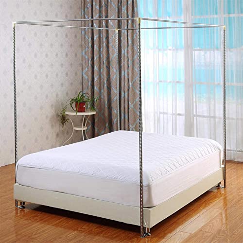 Edelstahl Baldachin Rahmen Doppelbett Schlafzimmer Dekoration Unterstützung Metall/Holz Bett Plattform voller Größe Doppelbett Moskitonetz Ständer Edelstahl Baldachin Rahmen Doppelbett Schlafzimmer Dekoration Unterstützung Metall/Holz Bett Plattform voller Größe Doppelbett Moskitonetz Ständer von Generic