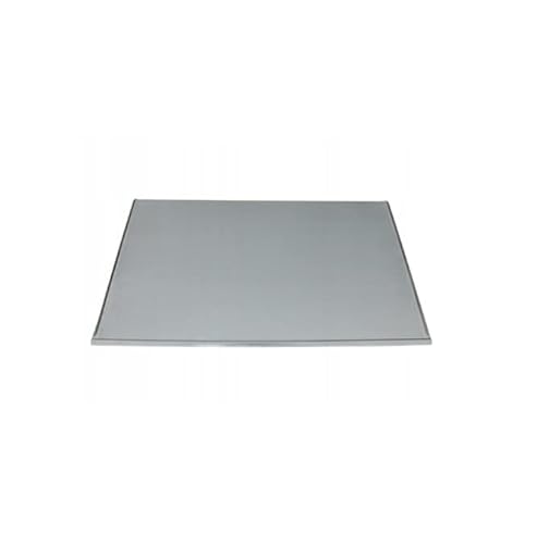 Edelstahl Funkenschutz-Platte Kaminschutz Kaminoflam Platte Unter Dem Ofen Kaminbodenplatte Bodenblech Für Kaminofen (A), 100x60 cm, Silber von Generic