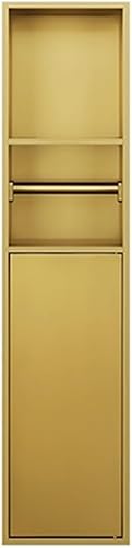 Edelstahl-duschnische, Versenkte Toilettenpapier-duschnische, Wandeinsatz-aufbewahrungsregal Für Hotel, Wohn, Wohnzimmer, Küche, Schlafzimmer, Badezimmer, Gold, 18x80x12.5cm von Generic