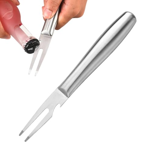 Edelstahlgabel,Schwerlastgabel,Multifunktionaler Flaschenöffner mit Fleischgabel | Grillwerkzeuge, Grillgabel mit ergonomischem Griff für Edelstahlgabel,Schwerlastgabel,Multifunktionaler Flaschenöffner mit Fleischgabel | Grillwerkzeuge, Grillgabel mit ergonomischem Griff für von Generic