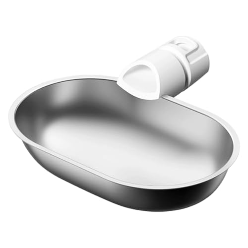 Edelstahlschüssel für Smart Water & Tilt Style (passend für Tanksysteme) Robuste Konstruktion Glatte Oberfläche Leicht zu reinigen (Silver, 12.5x5cm) von Generic
