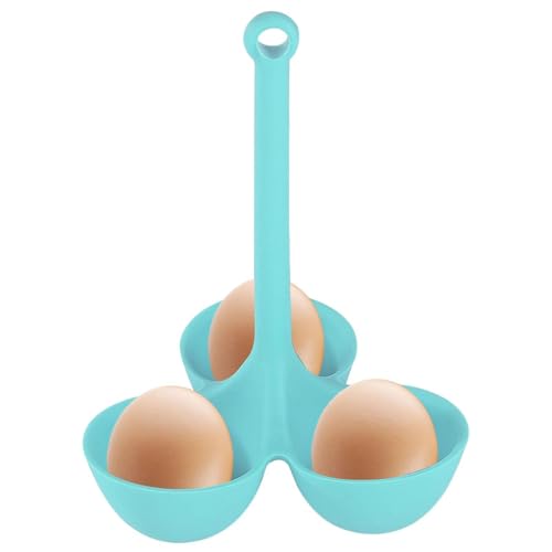 Eierhalter Sode – Tablett zum Dampfgaren aus hitzebeständigem Silikon – langlebiges Küchenutensil, Küchengrill zum Kochen von Eiern im Dampfgarer mit 3 Rosten von Generic