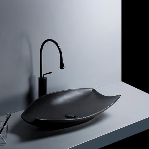 Einfaches Keramikwaschbecken, Aufsatzwaschbecken, Einzelwaschbecken, Kreatives Kunstwaschbecken, Unregelmäßige Konsolenwaschbecken, Waschtisch For Apartment, Balkon, Hotel Einfaches Keramikwaschbecken, Aufsatzwaschbecken, Einzelwaschbecken, Kreatives Kunstwaschbecken, Unregelmäßige Konsolenwaschbecken, Waschtisch For Apartment, Balkon, Hotel von Generic