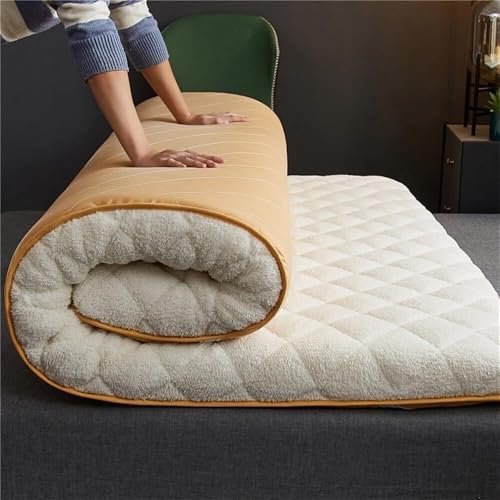 Einzel-/Doppelmatratze, Queensize-Matratze, Faltbare Campingmatte, Schlafmatte für Gäste in voller Größe, Faltbare Futonmatratze von Generic