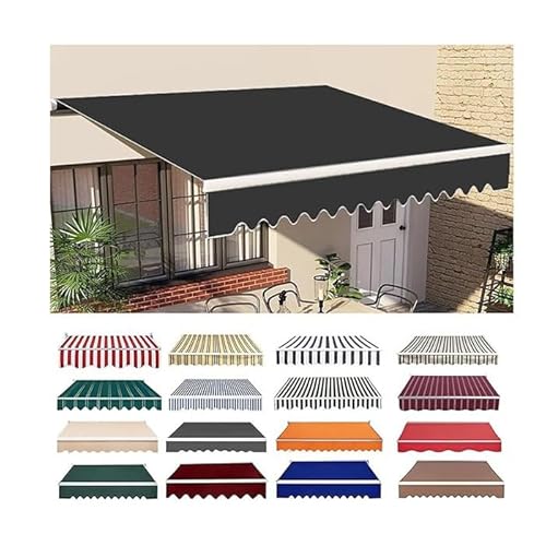Einziehbare Terrassenmarkise, Ersatz-Wasserschutzabdeckung – Terrassen-Sonnenschutz Und Wasserabweisendes Polyester, Markisenabdeckung for Den Außenbereich(22.9x11.5ft(6.9x3.5m)) von Generic