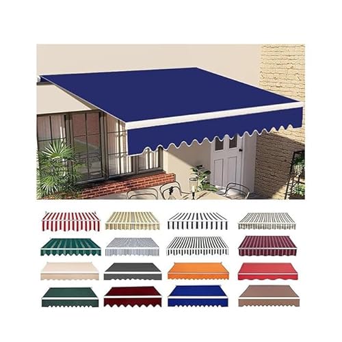Einziehbare Terrassenmarkise, Ersatz-wasserdichte Sonnenschutzabdeckung for Fenster, Türen, Marktdeck, Markisenstoff, Ersatz-Leinwand(16x9.8ft(4.8x2.9m)) von Generic