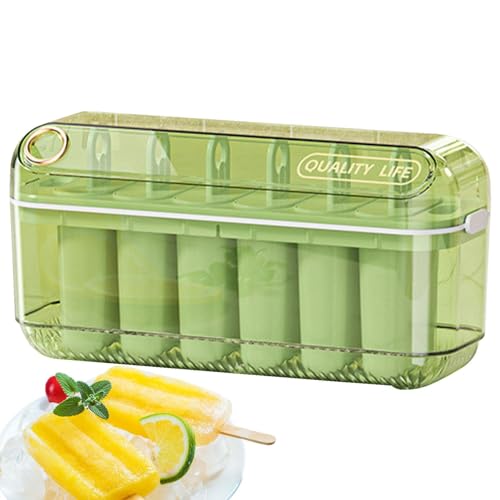 Eis am Stiel Box – hausgemachte Eis am Stiel, Haustiermaterial, Eislutscher-Form-Set | Eis-Eis am Stiel Behälter mit großem Fassungsvermögen, Popsicle Box für Homekitchen Kühlschrank, 19,8 x 6,9 x 9,9 Eis am Stiel Box – hausgemachte Eis am Stiel, Haustiermaterial, Eislutscher-Form-Set | Eis-Eis am Stiel Behälter mit großem Fassungsvermögen, Popsicle Box für Homekitchen Kühlschrank, 19,8 x 6,9 x 9,9 von Generic