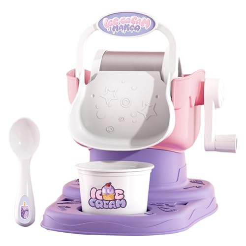 Eiscremehersteller Maschine - Manuelles Dessertwerk, Soft-Serve-Spender | Kühlung Sorbet-Schöpfer mit langfristigem Kühlsystem für Sommerfische, Heimgebrauch, Familienfeier Genuss von Generic
