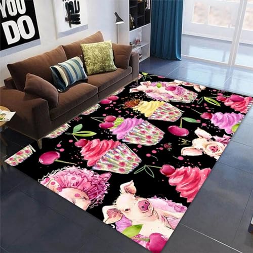 Eisdessert Teppich Kinderteppich Wohnzimmerteppich Schlafzimmerteppich 3D-Gedruckter Superweicher Flanellteppich 120 X 160 cm -Polyester-Soft-Touch,Leicht Zu Reinigen -15660350224 Eisdessert Teppich Kinderteppich Wohnzimmerteppich Schlafzimmerteppich 3D-Gedruckter Superweicher Flanellteppich 120 X 160 cm -Polyester-Soft-Touch,Leicht Zu Reinigen -15660350224 von Generic