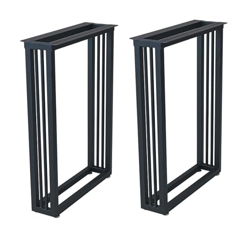 Eisen Metall Tischbeine 2er Set, Moderne Büroschreibtischbeine, Heavy Duty Industrial Design, Tischbein mit verstellbaren Füßen, DIY Möbelbeine für Kaffee Esstisch, Bank Hocker, Schrank, Sch von Generic