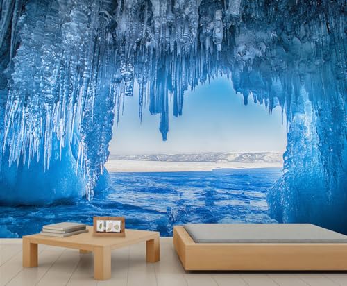 Eishöhlen Wandbild Blaue Transparente Eiszapfen Wandtapete Natur Landschafts Tapete Bergtapete für Schlafzimmer Wohnzimmer Raumdekoration Sofa Fernseher Hintergrund Großes Wandgemälde Poster Eishöhlen Wandbild Blaue Transparente Eiszapfen Wandtapete Natur Landschafts Tapete Bergtapete für Schlafzimmer Wohnzimmer Raumdekoration Sofa Fernseher Hintergrund Großes Wandgemälde Poster von Generic