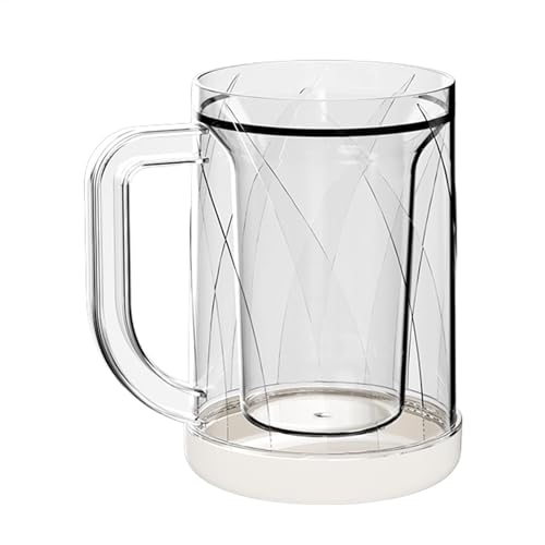 Eiskaffeetasse | Doppelwandige Kaffeetasse | Frosty Freezer Eiskaffeetasse, gefrierbare Pint-Gläser, Bierbecher mit Griff zum Kalthalten von Getränken von Generic