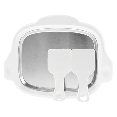 Eisrollen-Maschine: Instant-Roll- -Maschine, Eiswürfelform, hausgemachtes -Tablett und Nudelholz mit 2 Spateln, süße Rollschale, Teller fr von Generic