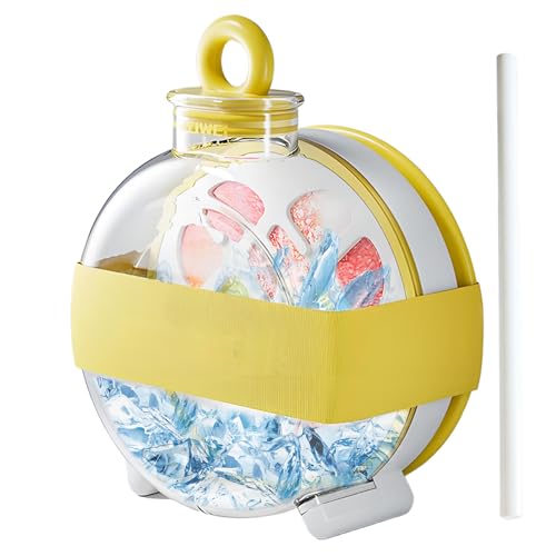 Eiswürfel Flasche - 300ml 0.3 Liter Auslaufsicherer Tragbarer Eisbecher Mit Trinkhalm | Förmchen Für Gefrierschrank Sommergetränke Picknick Auto & Camping Eiswürfel Flasche - 300ml 0.3 Liter Auslaufsicherer Tragbarer Eisbecher Mit Trinkhalm | Förmchen Für Gefrierschrank Sommergetränke Picknick Auto & Camping von Generic
