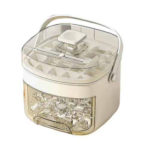 Eiswürfelform Mit Deckel | Eisformen Für Cocktails Mit Aufbewahrungsbox Und Griff,Wiederverwendbare Entformhilfe Für Campingbar Kühlschrank Reisekühler Küche von Generic