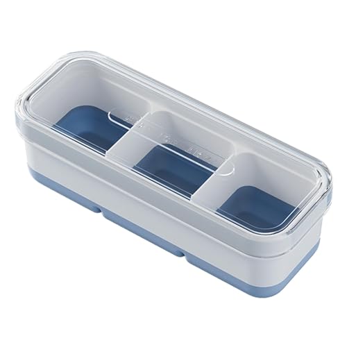 Eiswürfelform mit Deckel - Wiederverwendbare Kunststoff-Eiswürfelform Set, auslaufsichere Eiswürfelform | Praktische Eiswürfelform mit Deckel, kompakte Eisaufbewahrung, leicht herausziehbares Ei Eiswürfelform mit Deckel - Wiederverwendbare Kunststoff-Eiswürfelform Set, auslaufsichere Eiswürfelform | Praktische Eiswürfelform mit Deckel, kompakte Eisaufbewahrung, leicht herausziehbares Ei von Generic