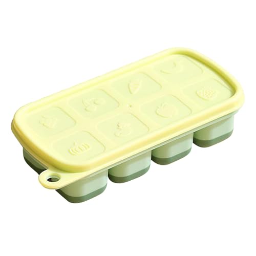 Eiswürfelschale – auslaufsichere Eiswürfelformen, Deckel für Eisschale, Gefrierschrank | Wiederverwendbare Eiswürfelform aus Silikon, Eiswürfelform Eiswürfelschale – auslaufsichere Eiswürfelformen, Deckel für Eisschale, Gefrierschrank | Wiederverwendbare Eiswürfelform aus Silikon, Eiswürfelform von Generic