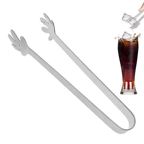 Eiswürfelzange - Eiswürfelzange | Eiswürfelzange | Eiswürfelzange | Zange | Zuckerzange | Kleine Küchenzange | Eiswürfelzange aus Edelstahl | Teezange in Herzform | Zange von Generic