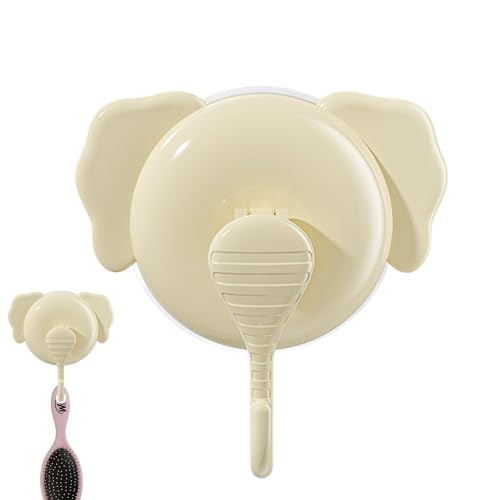 Elefant-Saugnapfhaken, Saugnapf-Duschhaken, Elefanten-Design Saugnapfhaken für Duschwand - Mehrzweck-Wandhaken ohne Nägel, Handtuchhaken mit Vakuumabsaugung p von Generic