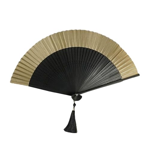 Elegantes Papierfächer-Set, Hand-Faltfächer für Outdoor-Park-Partys im Zen-Thema, dekorative Accessoires Snh694 (Gold, 21cm) von Generic