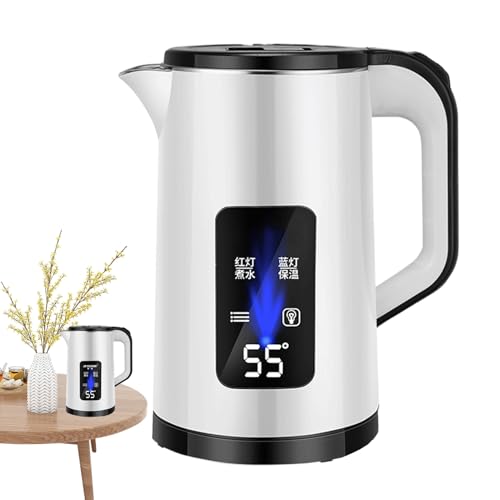 Elektrische Edelstahl - Isolierter Wasserkocher | Praktischer Teekannenkessel mit Heizfunktion, Warmhaltefunktion für Familie Freunde Erwachsene Frauen, Küchen Zubehör für Tee und Heißgetränk Elektrische Edelstahl - Isolierter Wasserkocher | Praktischer Teekannenkessel mit Heizfunktion, Warmhaltefunktion für Familie Freunde Erwachsene Frauen, Küchen Zubehör für Tee und Heißgetränk von Generic
