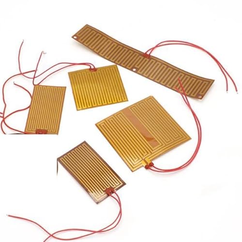 Elektrische Polyimid-Folie Heizung 7–100mm 12V 24V Heizelement Für 3D-Drucker, Öltank, 1 Stück(30mmx30mm 3.7v 2w) von Generic