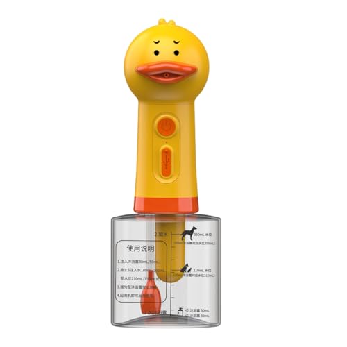 Elektrischer Shampoo-Schaumspender – Enten-Shampoo-Schäumer für Haustiere | 400 ml Kapazität, 1200 mAh, IPX5 wasserdicht | USB wiederaufladbarer Schaumspender für Hunde | Ideal zum Baden und Pflegen v von Generic