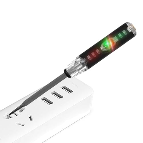 Elektrischer Spannungsdetektor, elektrischer Teststift | Spannungsprüfer Stift Starker magnetischer Stromdetektor | Elektrischer Schlitzschraubendreher für Wechselstromkreise Elektrischer Spannungsdetektor, elektrischer Teststift | Spannungsprüfer Stift Starker magnetischer Stromdetektor | Elektrischer Schlitzschraubendreher für Wechselstromkreise von Generic