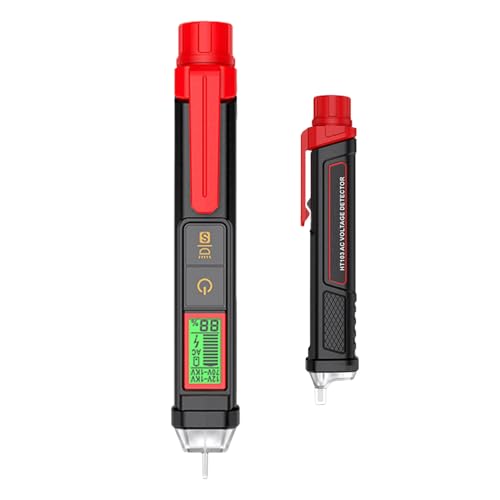 Elektrischer Spannungsprüfer - Intelligenter Spannungsdetektor-Stift Für Stromkreise | LCD-Digitaldisplay Berührungsloser Spannungstester für Industrie, Kfz, Haushalt & Auto Elektrischer Spannungsprüfer - Intelligenter Spannungsdetektor-Stift Für Stromkreise | LCD-Digitaldisplay Berührungsloser Spannungstester für Industrie, Kfz, Haushalt & Auto von Generic