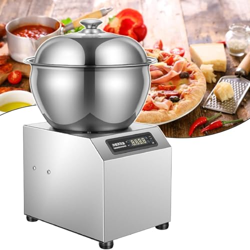 Elektrischer Teigmixer, kommerzieller elektrischer Standmixer mit LED-Anzeige und 30-Minuten-Timer, Teigkneter aus Edelstahl für Knödel- und Nudelgeschäfte von Generic