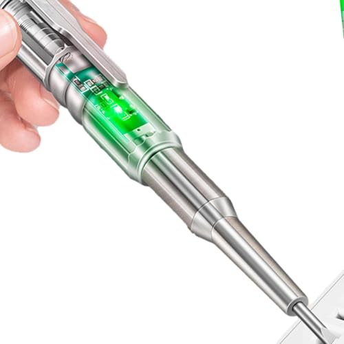 Elektrischer Tester – transparenter Teststift mit hoher Helligkeit, intelligenter berührungsloser Induktionsteststift, Wechselspannungsprüfer, LED-Taschenlampe, akustischer Alarm zur Elektrischer Tester – transparenter Teststift mit hoher Helligkeit, intelligenter berührungsloser Induktionsteststift, Wechselspannungsprüfer, LED-Taschenlampe, akustischer Alarm zur von Generic