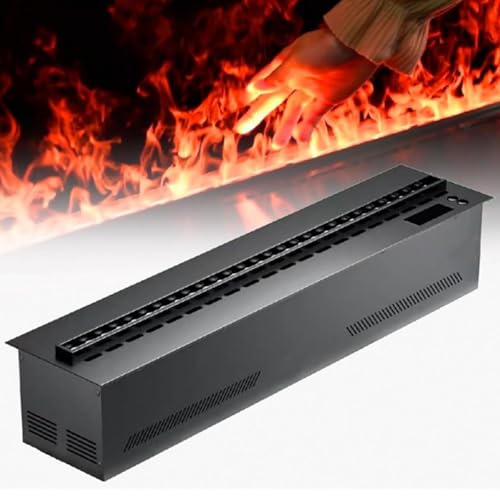 Elektrischer Wasserdampfkamin - Smart 3D Flamme Luftbefeuchter für Büro, Zuhause, Hotel, Restaurant - Dampfdekoration mit realistischen Flammen(Remotecontrol,800mm) von Generic