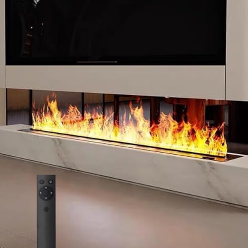 Elektrischer Wasserdampfkamin - Smart 3D Flamme Luftbefeuchter für Büro, Zuhause, Hotel, Restaurant Innen Außen Dekoration(1200mm) von Generic