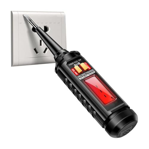 Elektrizitätsprüfer, Stift für elektrischen Tester | Stromprüfstift Spannungsprüfer mit digitaler Anzeige mit LCD-Hintergrundbeleuchtung - Elektriker-Werkzeuge, Multif-Taschenlampe Elektrizitätsprüfer, Stift für elektrischen Tester | Stromprüfstift Spannungsprüfer mit digitaler Anzeige mit LCD-Hintergrundbeleuchtung - Elektriker-Werkzeuge, Multif-Taschenlampe von Generic