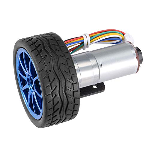 Encoder-Getriebemotor für Intelligente Autokroboter mit Hochfestem Magnetfliesen und Montageklassen 65-mm-Radkit DC6V Langlebige Effiziente Langzeitlebensdauer (Geschwindigkeit 500) von Generic