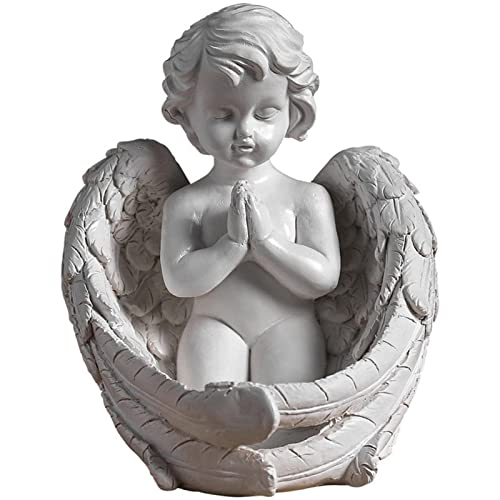 Engelskerzenhalter - Schlafende Engel Statue, Little Engel Figur Mit Kerzenständer | Teelichthalter Trauergeschenk Den Verlust Eines Geliebten Menschen, Engel Kerzenhalter Engel Retro Statue Engelskerzenhalter - Schlafende Engel Statue, Little Engel Figur Mit Kerzenständer | Teelichthalter Trauergeschenk Den Verlust Eines Geliebten Menschen, Engel Kerzenhalter Engel Retro Statue von Generic