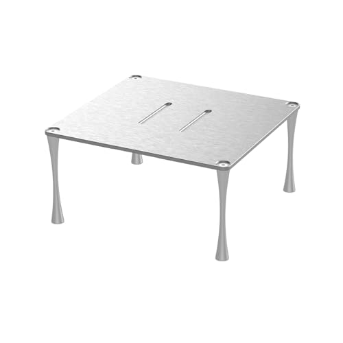 Entertainment-Center Schallplattenständer Audio-Video-Regal HiFi Rack aus Aluminium, Audio-Komponenten Offener CD-Player-Ständer, für Verstärker Plattenspieler(15cm/5.9in) von Generic