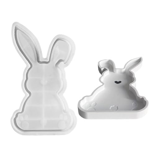-Epoxid-Form, Osterhasen-Harzform – Tablett-Formen in Form eines Osterhasens | Schmuckständer in Hasenform, Hasenform, Geschirrformen in Hasenform -Epoxid-Form, Osterhasen-Harzform – Tablett-Formen in Form eines Osterhasens | Schmuckständer in Hasenform, Hasenform, Geschirrformen in Hasenform von Generic