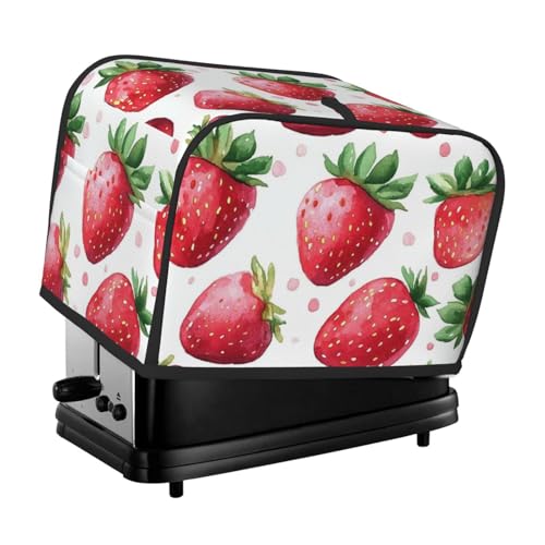 Erdbeer-Print 2 Scheiben Toasterabdeckung Fingerprint Brotschoner Küche Kleingerät Staubschutz Erdbeer-Print 2 Scheiben Toasterabdeckung Fingerprint Brotschoner Küche Kleingerät Staubschutz von Generic
